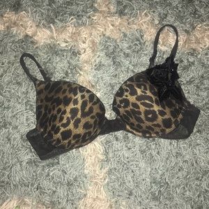 Victoria’s Secret Sexy Black Mesh Sequin Push Up